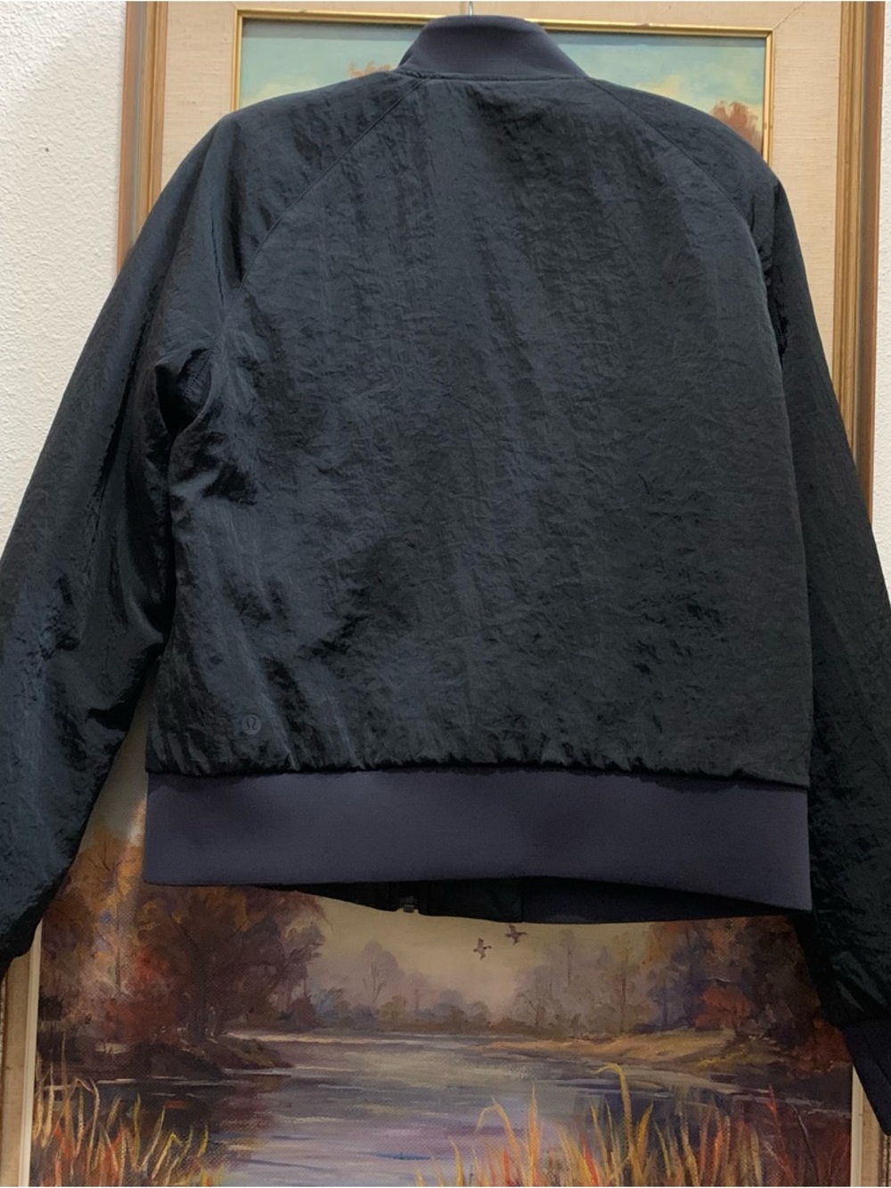 Lululemon reversible bomber/athletic jacket black - Picture 5 of 14